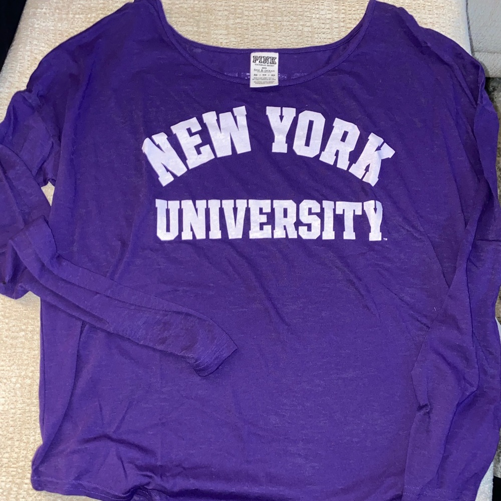 NYU PINK XSmall Longsleeve Tee